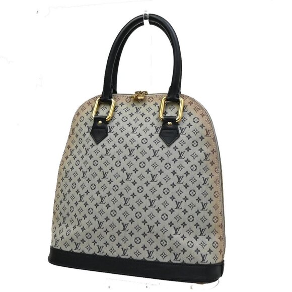 LOUIS VUITTON Alma Haut Hand bag Monogram Mini Canvas Leather BE - Picture 1 of 14